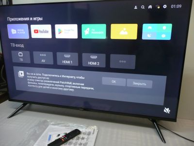 Лот: 25524606. Фото: 1. Xiaomi L43M8-afru. Android,Wi-Fi... Телевизоры