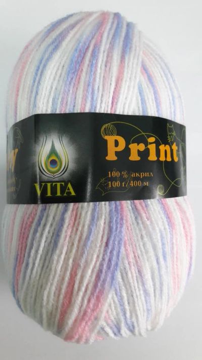 Лот: 7970050. Фото: 1. Пряжа Beby Print состав 100% акрила... Ткани, нитки, пряжа