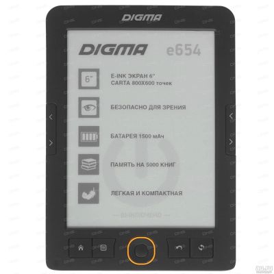 Лот: 17092056. Фото: 1. 6" Электронная книга Digma E654... Электронные книги