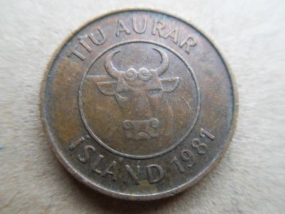 Лот: 6780053. Фото: 1. Исландия 10 эйре 1981. Европа