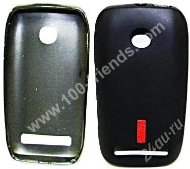 Лот: 1763366. Фото: 1. Кейс Nokia N603 (силикон) (черный... Чехлы, бамперы