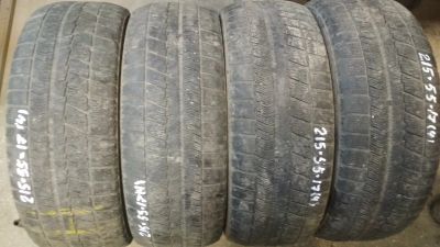 Лот: 19838699. Фото: 1. 4шт. 215-55-17 Bridgestone Blizzak... Шины