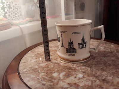 Лот: 11029492. Фото: 1. Кружка.Сохран!!! С видами Санкт... Кружки, стаканы, бокалы