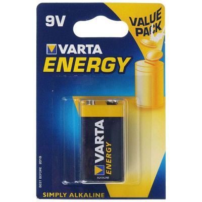 Лот: 21515231. Фото: 1. Батарейка Крона Varta ENERGY 6LR61... Батарейки, аккумуляторы, элементы питания