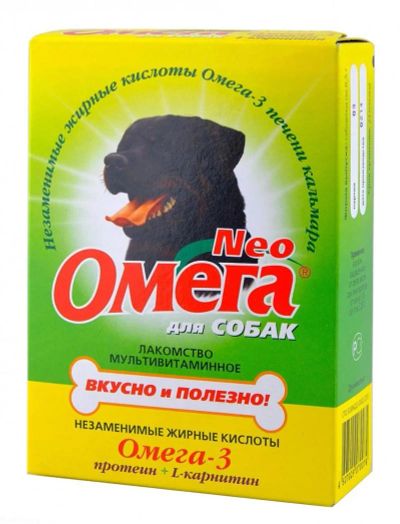 Лот: 9752913. Фото: 1. ОМЕГА NEO д/соб 90таб С-П Протеин. Косметика для животных