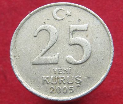 Лот: 15428132. Фото: 1. Турция 25 новых курушей, 2005г... Остальные страны