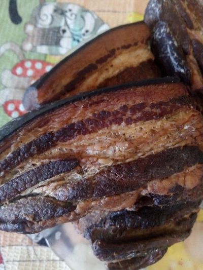 Лот: 11185800. Фото: 1. Грудинка домашнего горячего копчения... Мясо, птица, яйцо