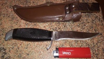 Лот: 9139874. Фото: 1. нож охотничий СССР оригинал ножны... Ножи, топоры