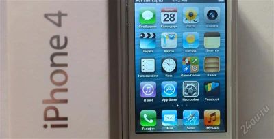 Лот: 2586901. Фото: 1. Apple iPhone 4 - 32Гб, Оригинал... Смартфоны