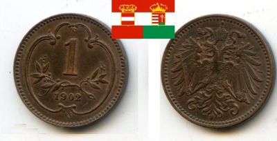 Лот: 18889484. Фото: 1. Австрия (Австро-Венгрия) 1 геллер... Германия и Австрия