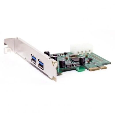 Лот: 5181279. Фото: 1. Контроллер PCI-EUSB 3.0x2 5bites... Платы расширения, контроллеры, доп. порты