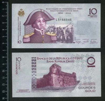 Лот: 4363766. Фото: 1. Гаити 10 гурдов 2004-2012г.(люкс... Америка