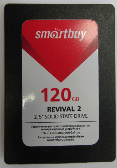Лот: 15748618. Фото: 1. SSD 120GB SmartBuy Revival 2 память... SSD-накопители
