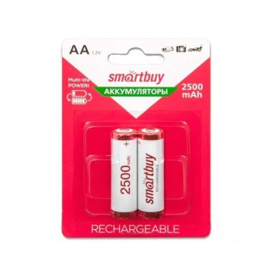 Лот: 12123388. Фото: 1. Аккумулятор Smartbuy R6 (2500mA-NiMH... Батарейки, аккумуляторы, элементы питания