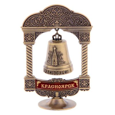 Лот: 10866444. Фото: 1. Колокольчик на подставке Красноярск. Сувенирные мелочи