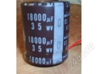 Лот: 108779. Фото: 1. 18000мкфх35в (первоклассный для... Резисторы