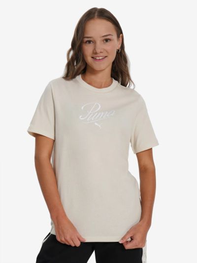 Лот: 25620563. Фото: 1. Футболка для девочек PUMA Script... Другое (спортивная одежда)