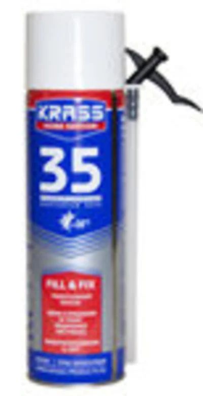 Лот: 12969960. Фото: 1. Пена Krass Home Edition 35 быт... Клеи, герметики, пена монтажная, клейкие ленты
