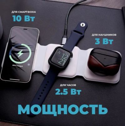 Лот: 25061564. Фото: 1. Магнитная беспроводная зарядка. Зарядные устройства, блоки питания, адаптеры сетевые для смартфонов