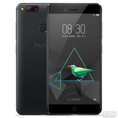 Лот: 15854397. Фото: 1. ZTE Z17 Mini 6/64 Черно/красный. Смартфоны