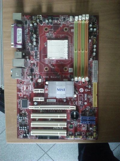 Лот: 4160511. Фото: 1. Не рабочая MSI MS-7369 K9N Neo-F... Материнские платы