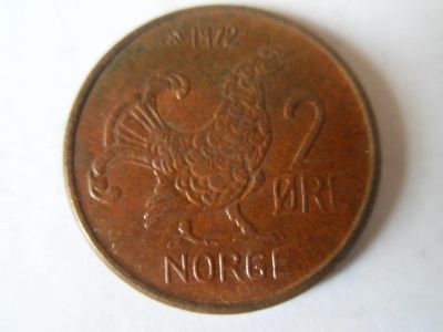 Лот: 5327317. Фото: 1. 2 эре 1972 Норвегия. Европа