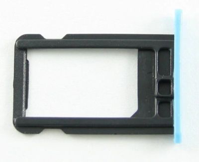 Лот: 25331224. Фото: 1. Контейнер SIM для iPhone 5C Синий. Шлейфы, разъёмы