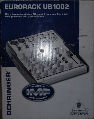 Лот: 25718511. Фото: 1. Микшер Behringer Eurorack UB1002... Микшеры, предусилители, микрофонные эффекты