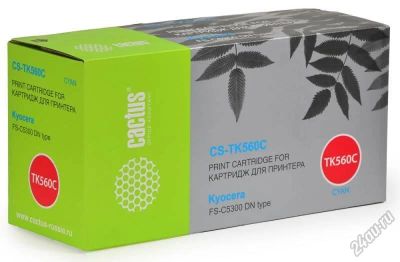 Лот: 5674250. Фото: 1. Картридж лазерный Cactus CS-TK560C... Картриджи, расходные материалы