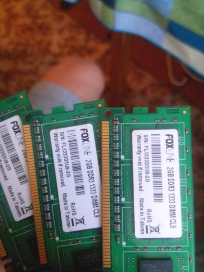 Лот: 4768128. Фото: 1. Память DDR3 2Gb 1333MHz Foxline... Оперативная память