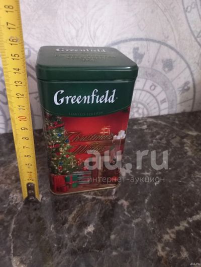 Лот: 18628394. Фото: 1. Жестяная банка Greenfield. Контейнеры, банки