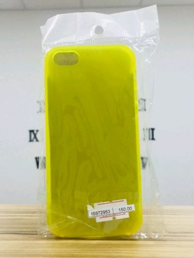 Лот: 11724692. Фото: 1. Силикон iPhone 5 Pudding Желтый. Чехлы, бамперы