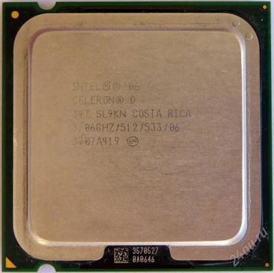Лот: 2806122. Фото: 1. Процессор Intel Celeron D 347... Процессоры