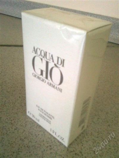 Лот: 2863742. Фото: 1. Armani AQUA di GIO 30ml edt. Мужская парфюмерия