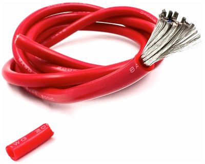 Лот: 20864553. Фото: 1. Провод силиконовый 8AWG ~8.3кв... Провода, кабели