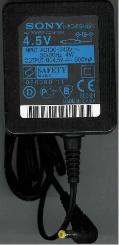 Лот: 3485307. Фото: 1. Блок питания Sony AC-ES455K почти... Аксессуары для игровых приставок, консолей, геймпады