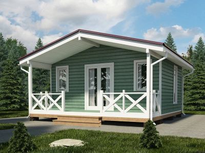 Лот: 3809771. Фото: 1. Дом 72 кв.м. 1 этаж. Комплект... Срубы, бани, дома