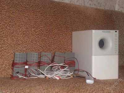 Лот: 981510. Фото: 1. Акустическая система 5.1 microlab. Активные акустические системы
