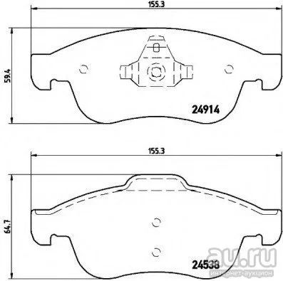 Лот: 13083634. Фото: 1. Колодки тормозные дисковые Renault... Тормозная система