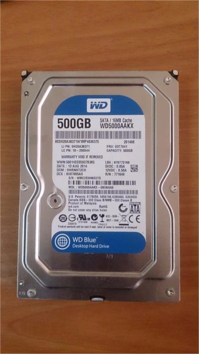 Лот: 9143217. Фото: 1. Жесткий диск 500Gb, в идеале... Жёсткие диски (HDD)