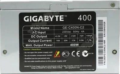 Лот: 17369438. Фото: 1. Блок питания ATX GigaByte GE-C400N-A2... Корпуса, блоки питания