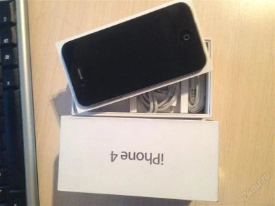Лот: 1836422. Фото: 1. Apple Iphone 4 16gb РСТ ( с рубля... Смартфоны
