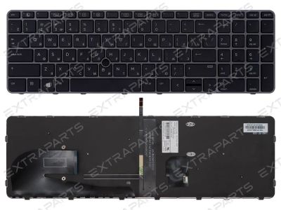 Лот: 15962843. Фото: 1. Клавиатура HP ZBook 15u G4 черная... Клавиатуры для ноутбуков