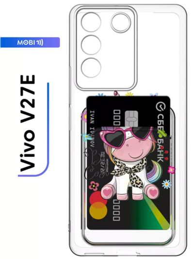 Лот: 21506599. Фото: 1. Чехол Vivo V27e Силикон Прозрачный... Чехлы, бамперы