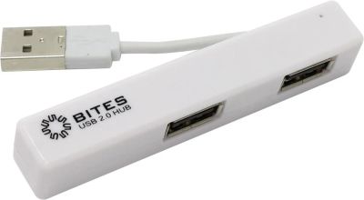 Лот: 7870006. Фото: 1. USB Хаб 4xUSB 2.0 5bites HB24-204W... USB хабы