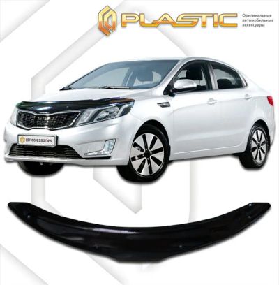 Лот: 13003549. Фото: 1. Дефлектор капота KIA RIO 2011-2017г. Детали тюнинга