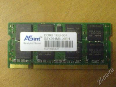 Лот: 240215. Фото: 1. Память SODIMM DDR2 1gb PC5300. Оперативная память
