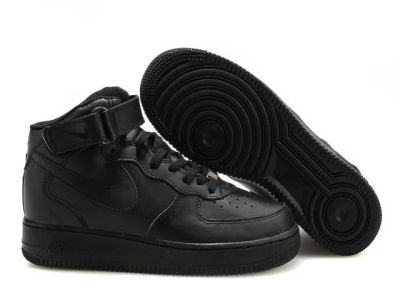 Лот: 5245916. Фото: 1. Nike AIR force чёрные женские... Кеды, кроссовки, слипоны