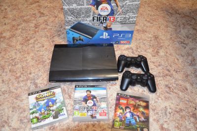 Лот: 3742211. Фото: 1. PS3 Super Slim 500гб. Игровые приставки, консоли