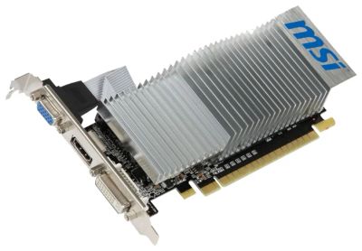 Лот: 8076683. Фото: 1. MSI GT 210 1GB 64bit box. Видеокарты